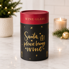 Load image into Gallery viewer, “Santa Please Bring Me Wine” Glass
