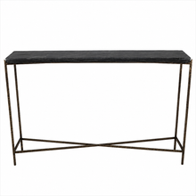 Load image into Gallery viewer, Kirby Slate &amp; Iron Console Table Collection
