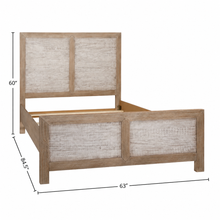Load image into Gallery viewer, Queen Roux Panel Bed

