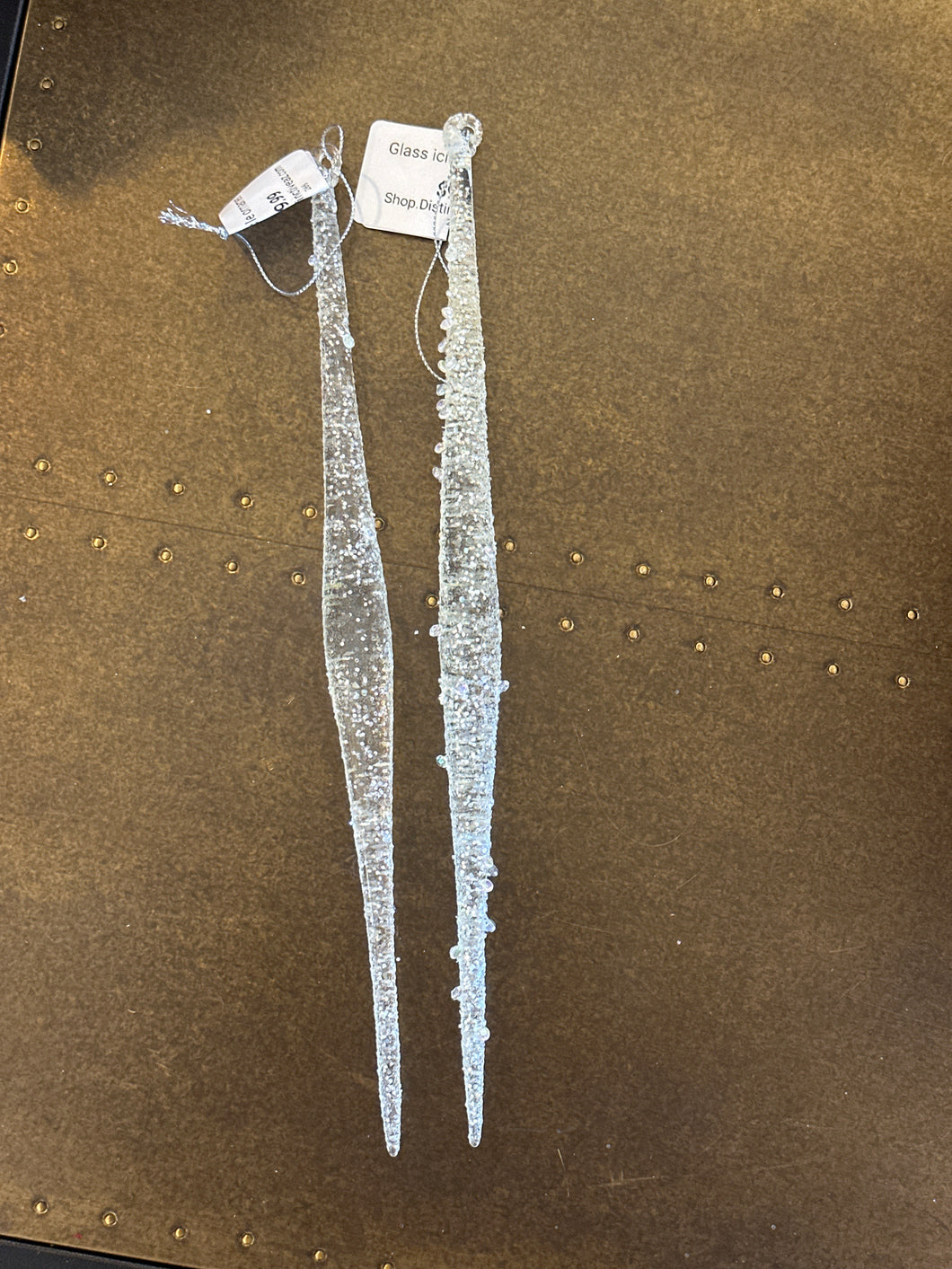 Glass Icicle Ornament