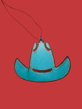 Load image into Gallery viewer, Cowboy Hat Rustic Metal Ornament
