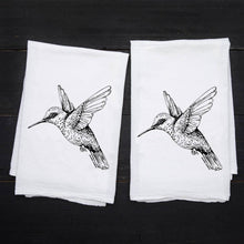 Load image into Gallery viewer, Hummingbird Flour Sack Kitchen Towel
