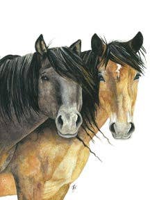 Wild Horses Tempered Glass Charcuterie/Cutting Board