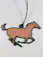 Load image into Gallery viewer, Brown Metal Recycled Horse Ornament
