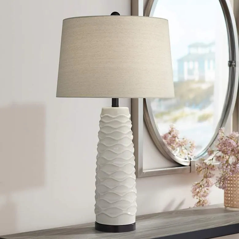 Whitney White Table Lamp