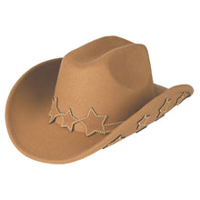 Load image into Gallery viewer, Vegan Felt Star Cowboy Hat Collection
