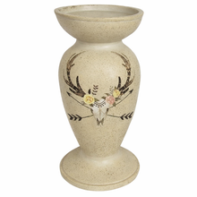 Load image into Gallery viewer, Desert Skull Pedestal Candle Holder
