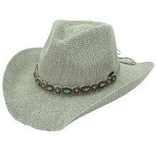 Load image into Gallery viewer, Rhinestone Charm Trim Cowboy Hat Collection

