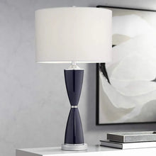 Load image into Gallery viewer, Tudor Navy Glass Table Lamp
