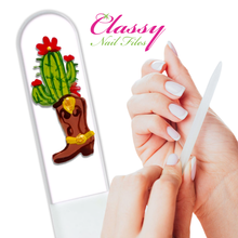 Load image into Gallery viewer, Boot Cactus Crystal Nail File
