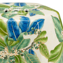 Load image into Gallery viewer, Floral Garden Stool
