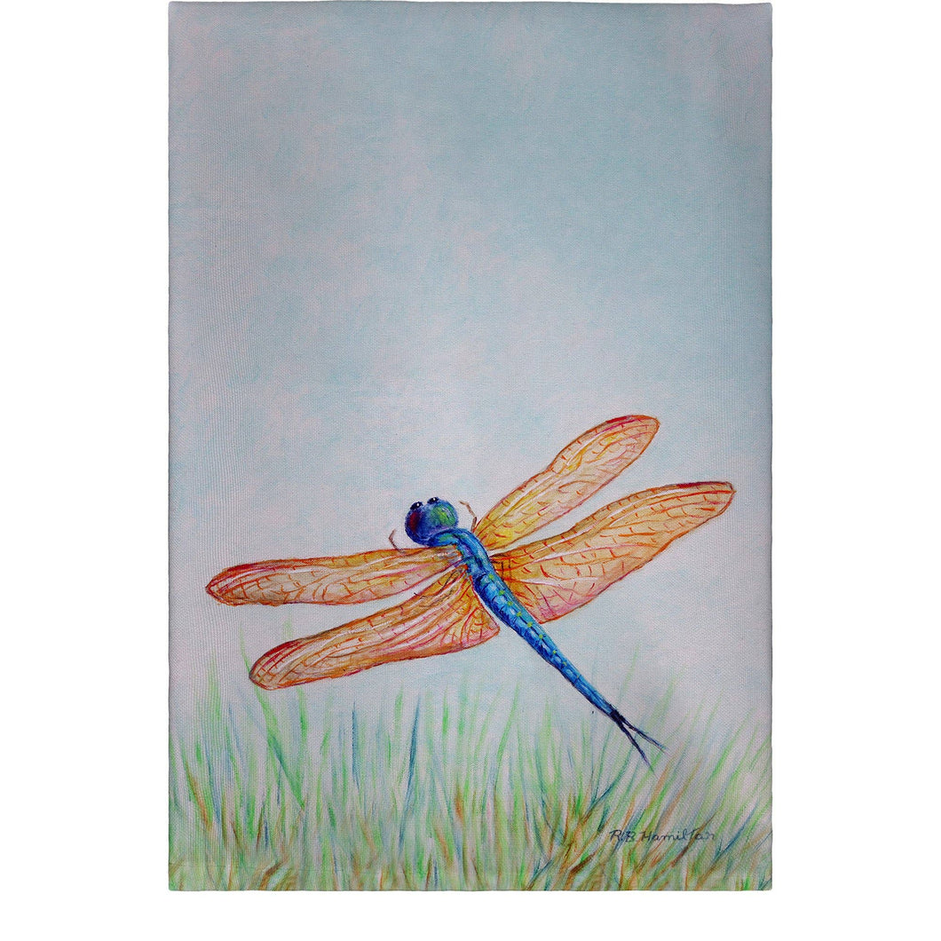 Amber & Blue Dragonfly Guest Towel