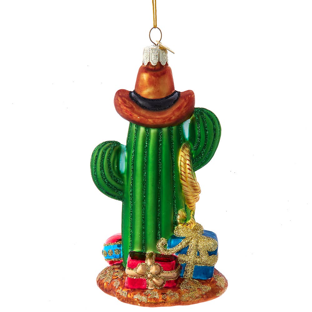 Cowboy Cactus Ornament 6