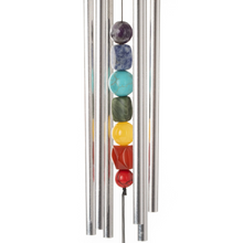Load image into Gallery viewer, Chakra Wind Chime - Seven Stones  - Silver
