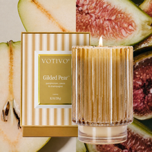 Load image into Gallery viewer, Gilded Pear Holiday Candle Collection

