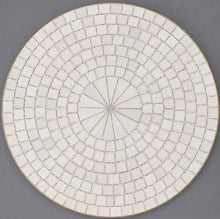 Load image into Gallery viewer, 27.5” Round Outdoor Gold &amp; Tile Bistro Table
