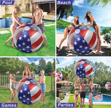 Load image into Gallery viewer, USA Flag Beach Ball 42”
