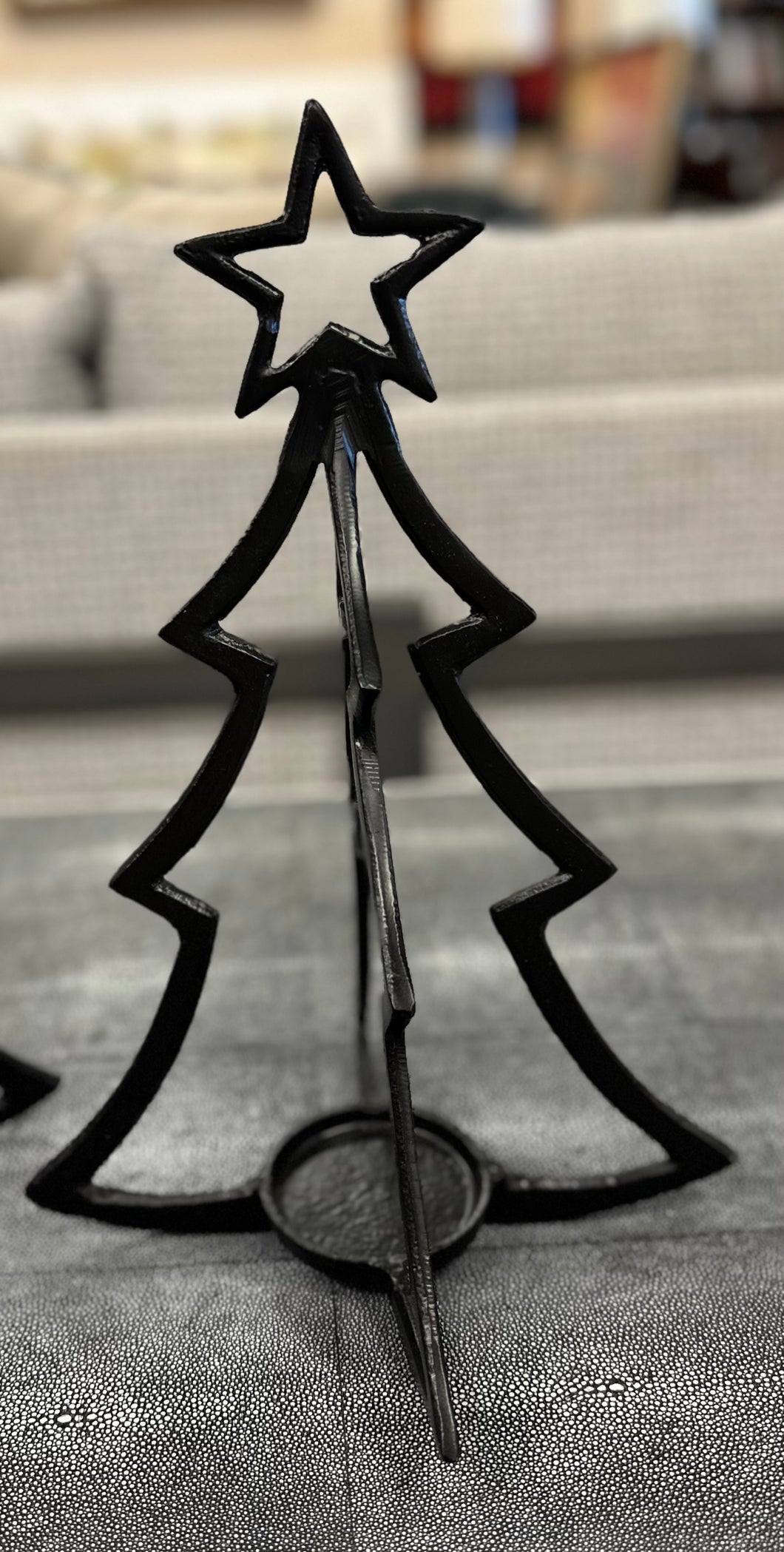 Wrought Iron Xmas Tree Candle Holder