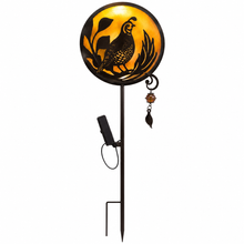 Load image into Gallery viewer, Gamble Quail Solar Garden Stake
