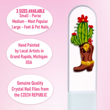 Load image into Gallery viewer, Boot Cactus Crystal Nail File
