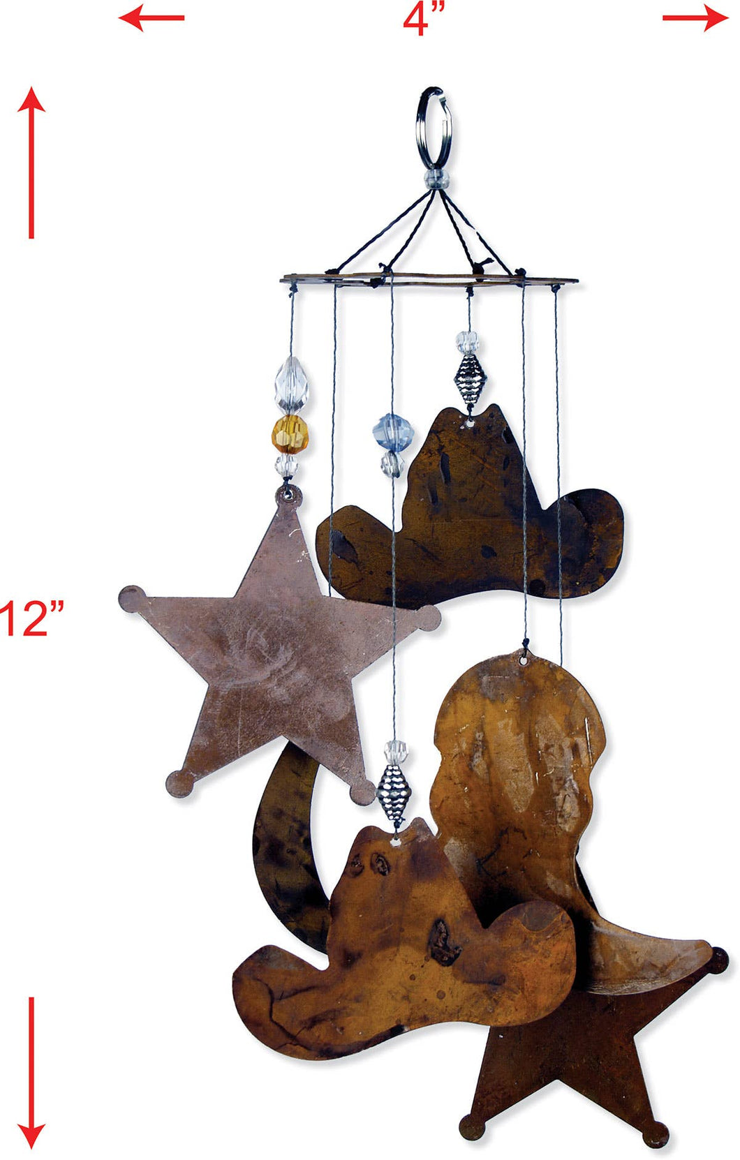 Cowboy Garden Wind Chime