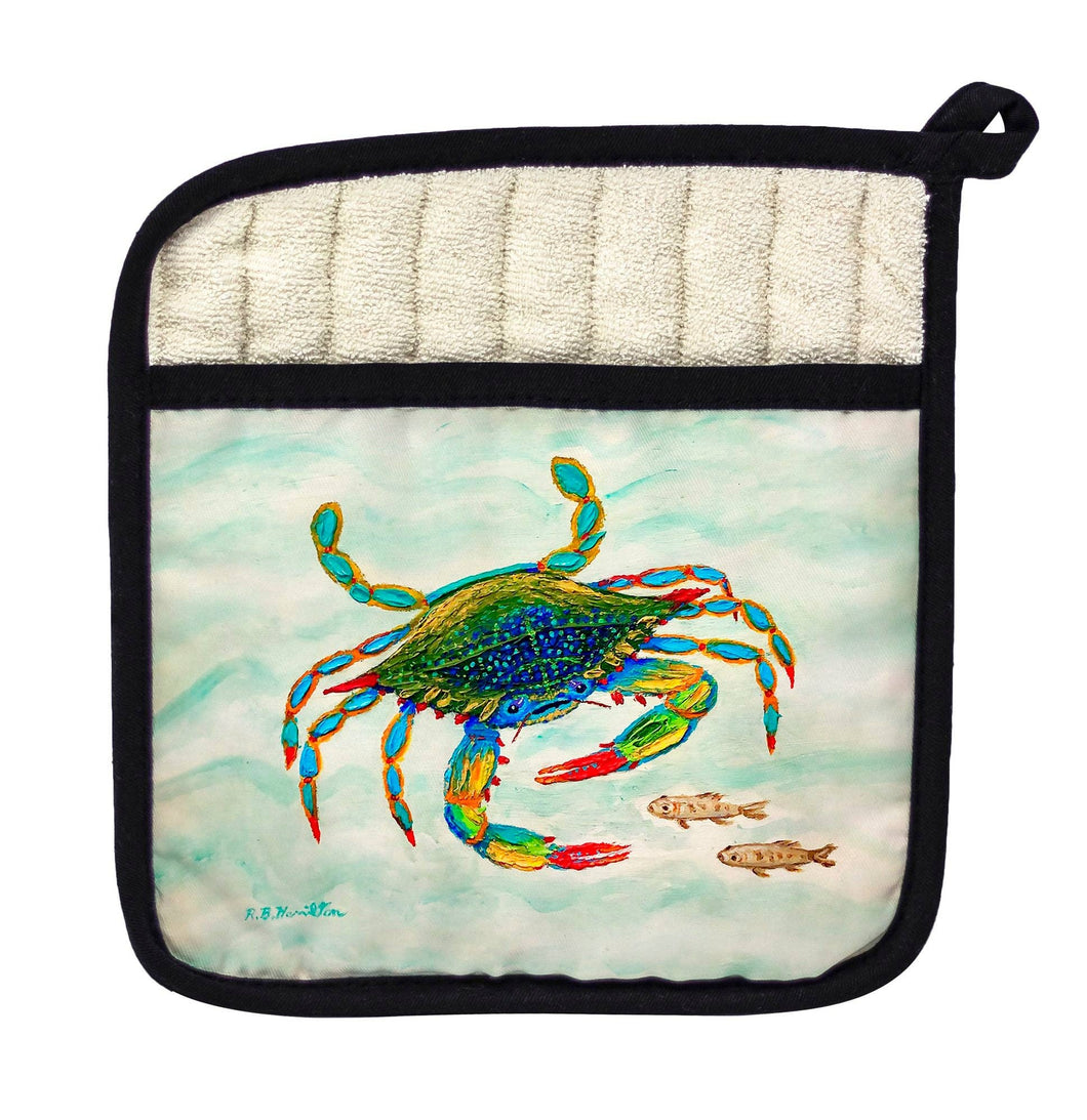 Colorful Crab and Fish Pot Holder