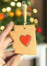 Load image into Gallery viewer, Arizona State w/ Red Heart Ornament
