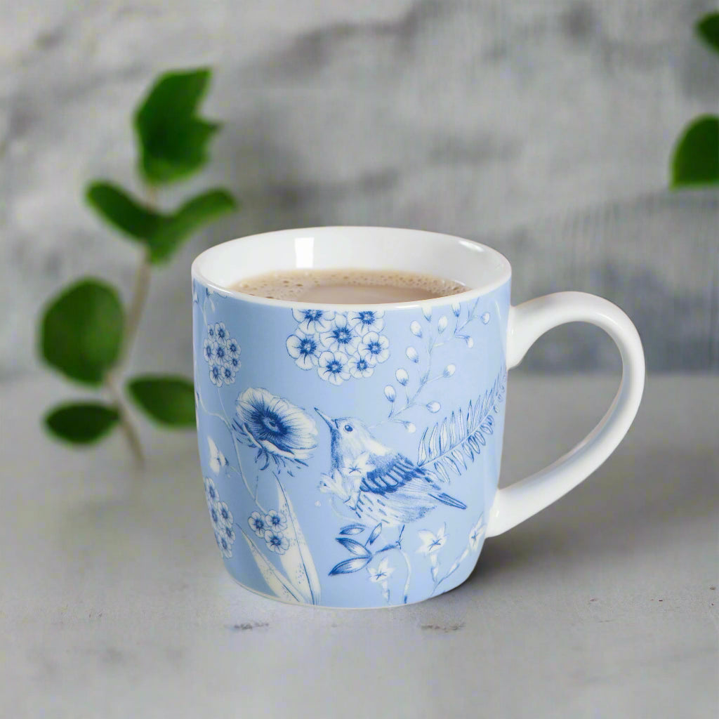 Floral Bird Porcelain Mug