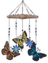 Load image into Gallery viewer, Metal Painted Butterfly Wind Chime
