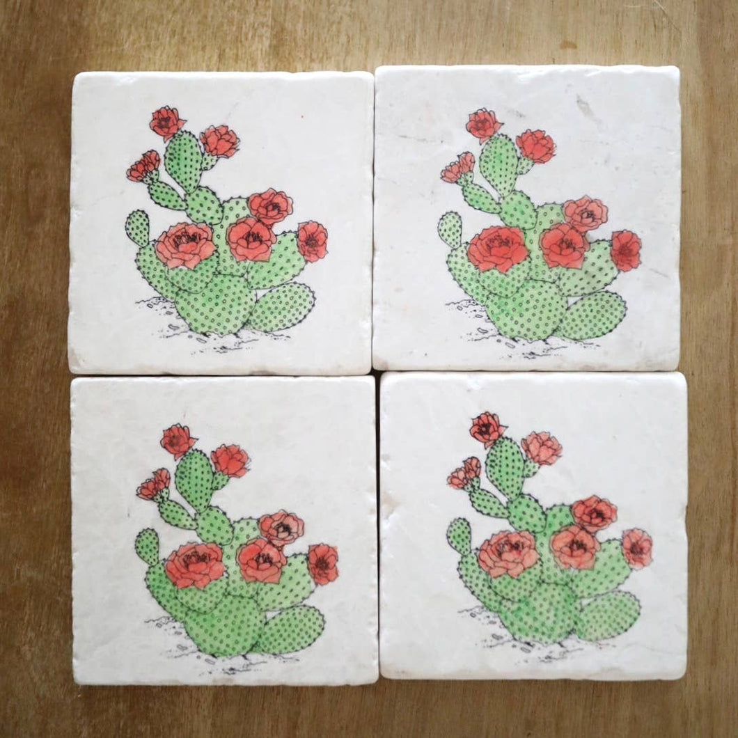 Prickly Pear Marble Coaster