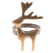 Load image into Gallery viewer, Reindeer Napkin Rings S/4
