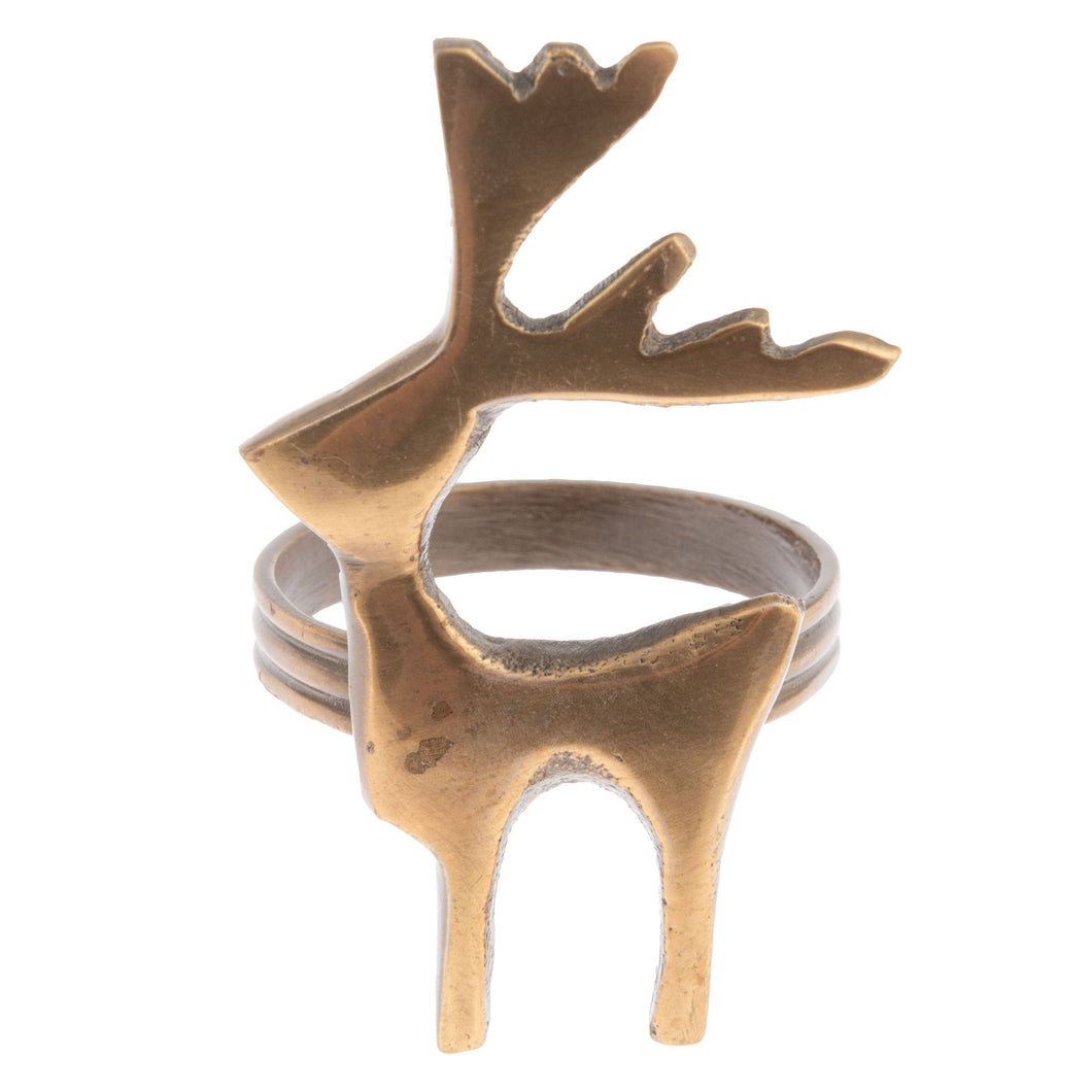 Reindeer Napkin Rings S/4