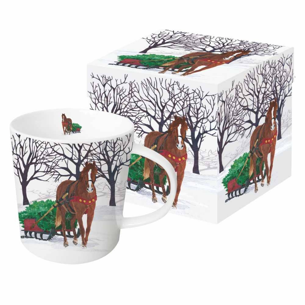 Horse Sleigh Mug-In-A-Box
