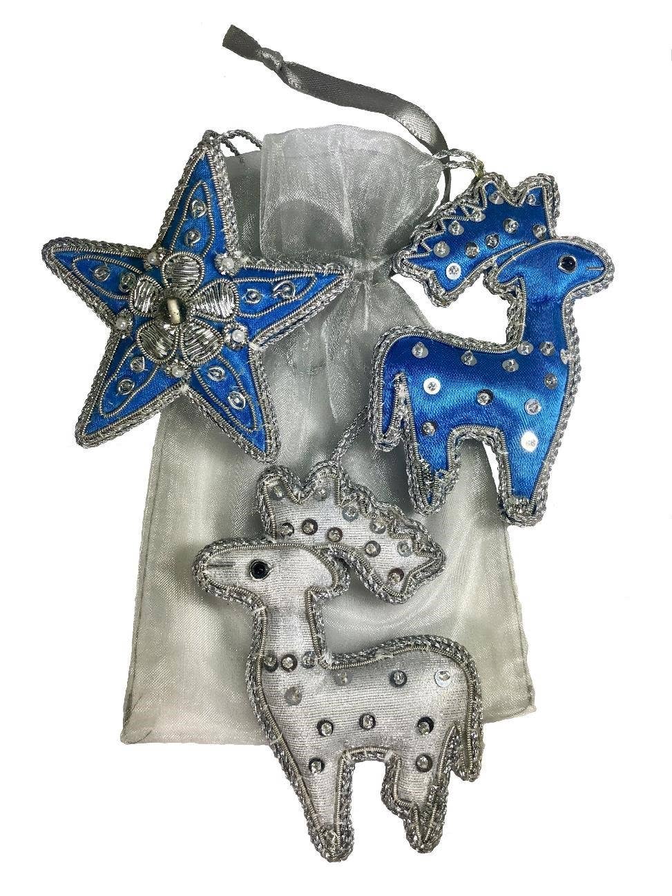 Handmade Embroidered Christmas Ornament