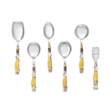 Load image into Gallery viewer, Lemon Bubbles: Mother-of-Pearl Serving Collection
