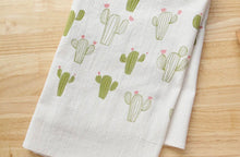 Load image into Gallery viewer, Cactus Hand Printed Dish Towel
