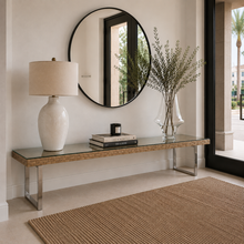 Load image into Gallery viewer, Wood Squares Accent Bench
