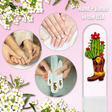 Load image into Gallery viewer, Boot Cactus Crystal Nail File
