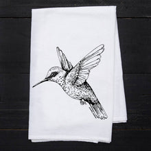 Load image into Gallery viewer, Hummingbird Flour Sack Kitchen Towel
