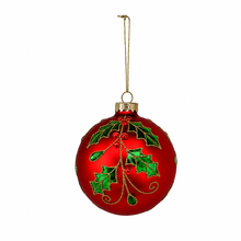 Load image into Gallery viewer, Holly Ball Ornament Collection

