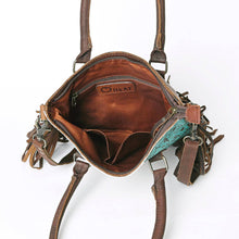 Load image into Gallery viewer, Floral Embossed Genuine Leather Bag
