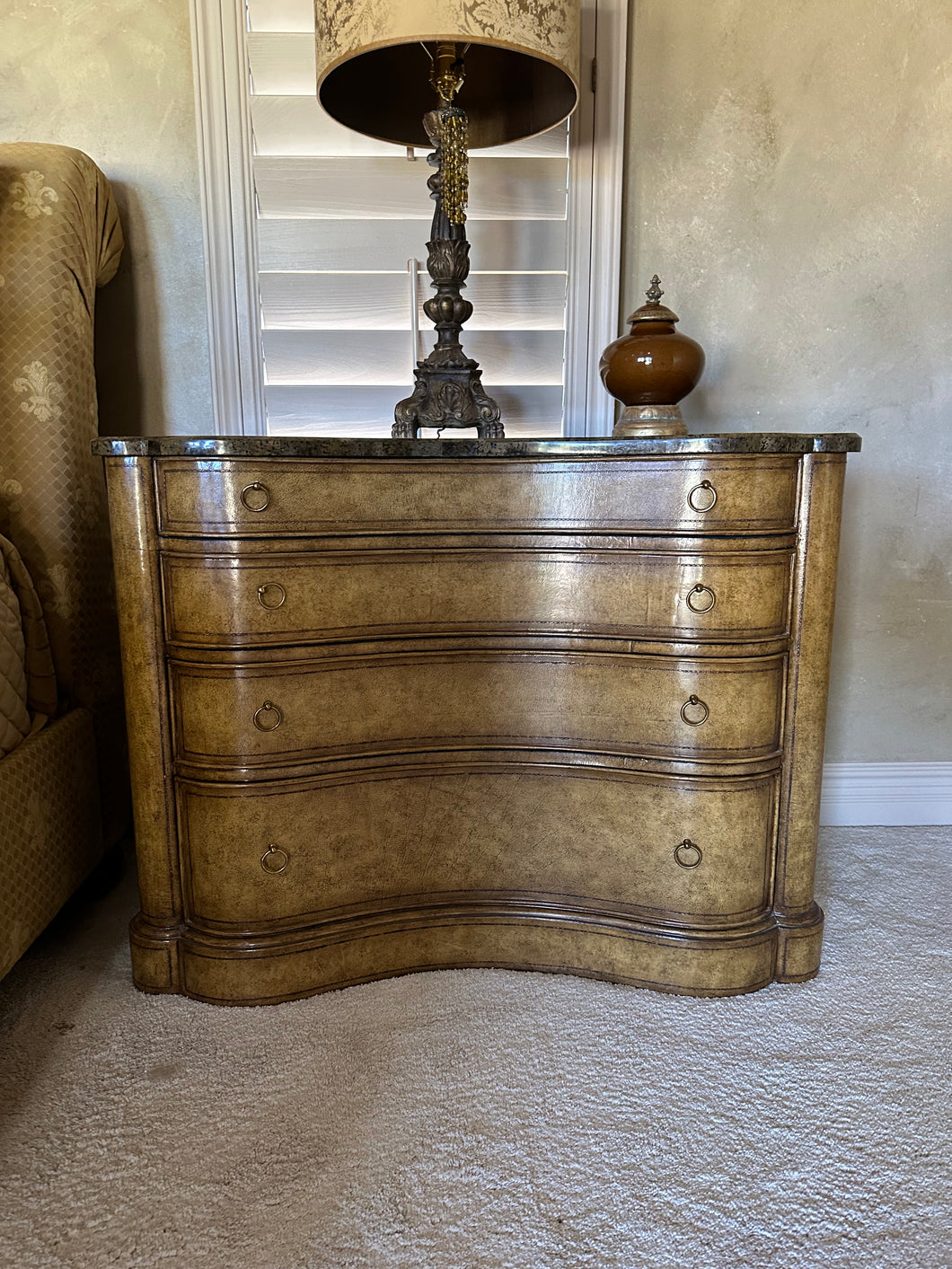 Bombay Chest W/ Marble Top