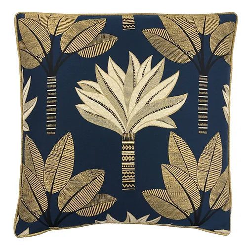 Embroidered Orman Indigo Pillow