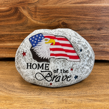 Load image into Gallery viewer, Solar American Flag Faux Rock Collection
