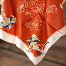 Load image into Gallery viewer, Poppy Western Silk Scarf
