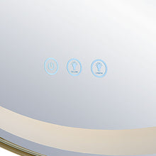 Load image into Gallery viewer, Ton Brass Lighted Round Mirror

