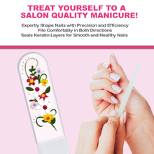 Load image into Gallery viewer, Spring Floral Crystal Nail File
