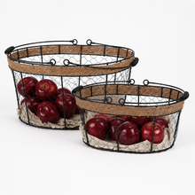 Load image into Gallery viewer, Oval Wire Basket w/ Handles Collection

