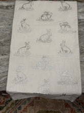 Load image into Gallery viewer, Metallic Silver Bunny Table Runner
