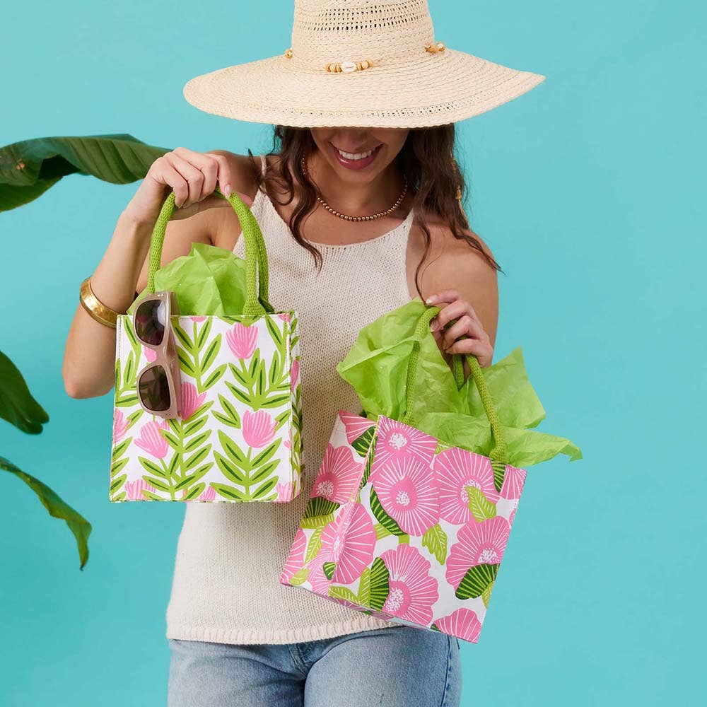 Poppy Papaver Reusable Gift Bag Tote